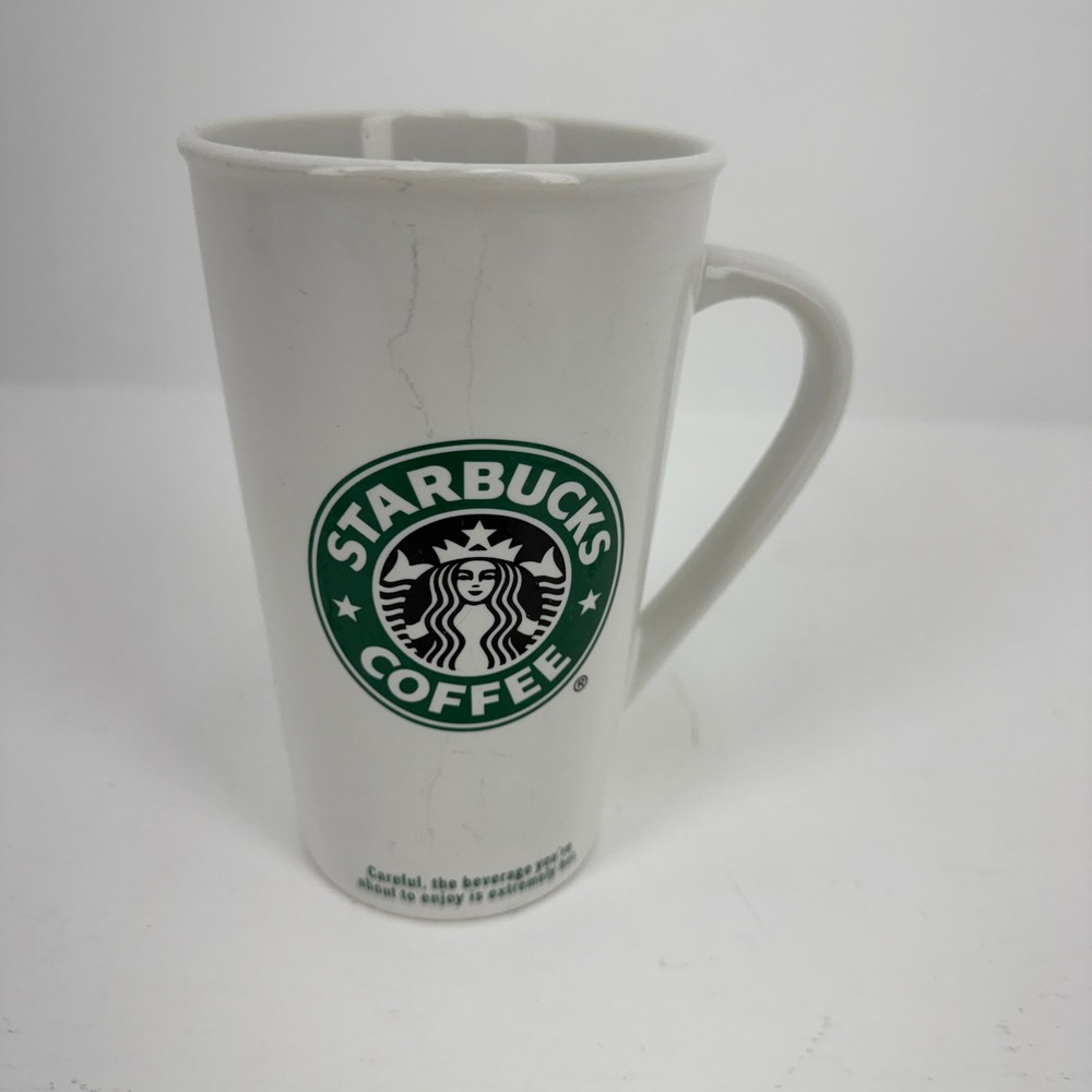 Starbucks Coffee Mug‎ 16oz White Ceramic Mermaid 2006 Classic Siren Logo